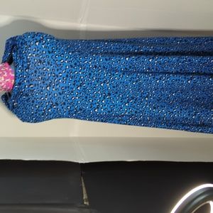 LuLaRoe medium maxi blue cheetah